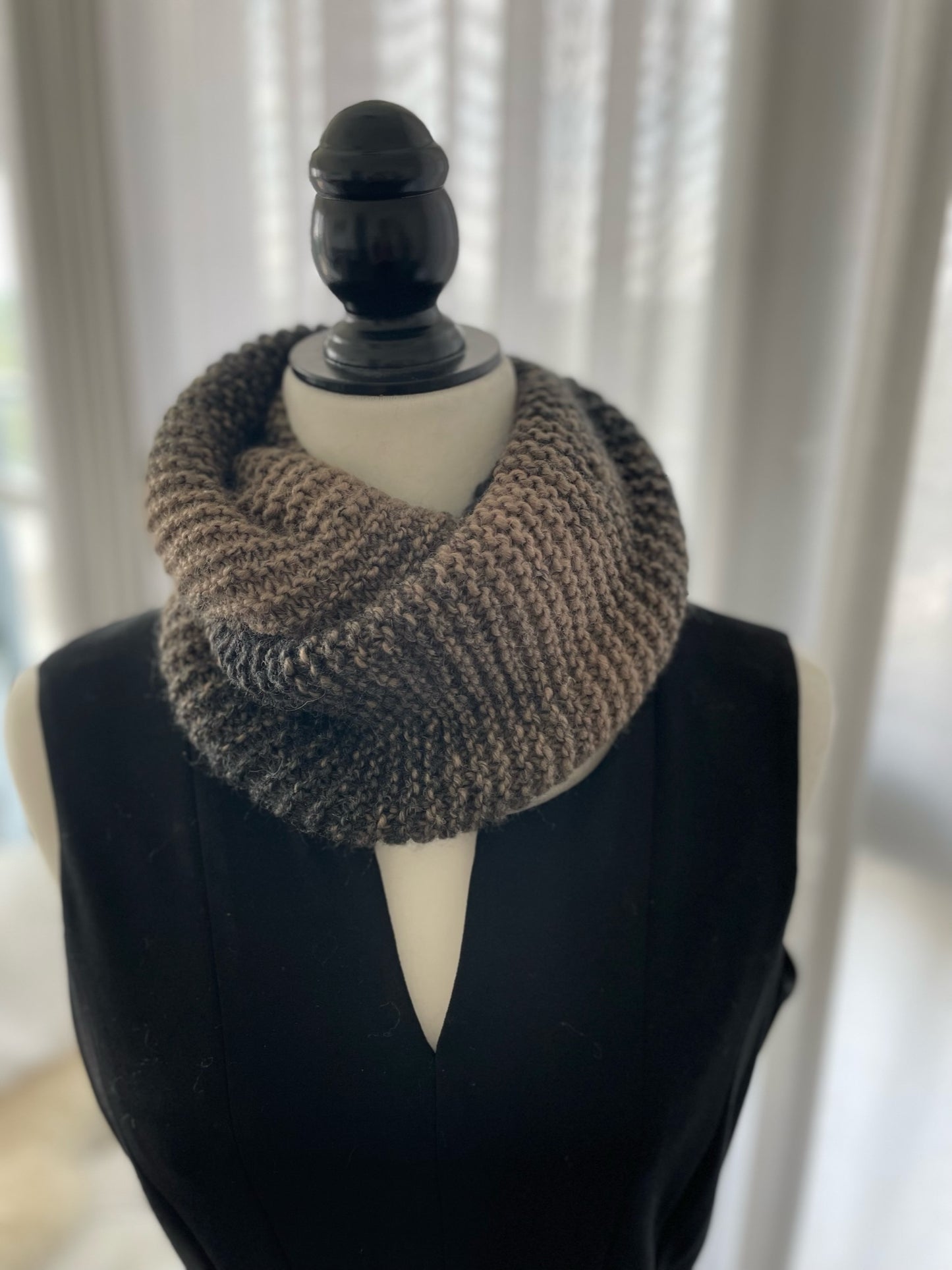 Hand Knitted Infinity scarf
