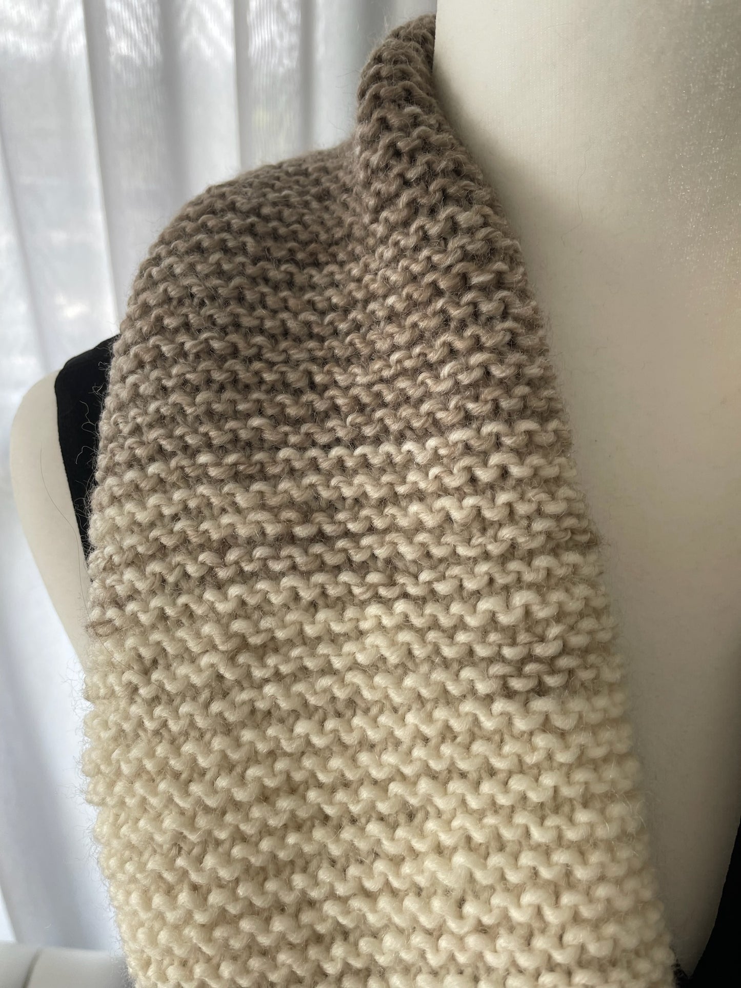 Hand knitted Infinity Scarf