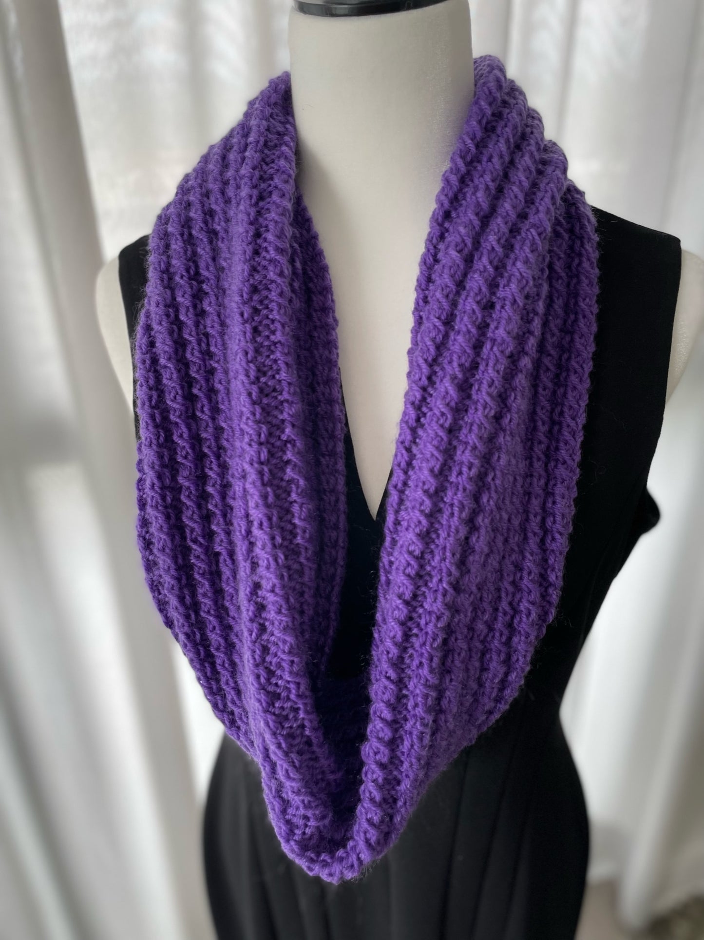 Hand Knitted Infinity Scarf