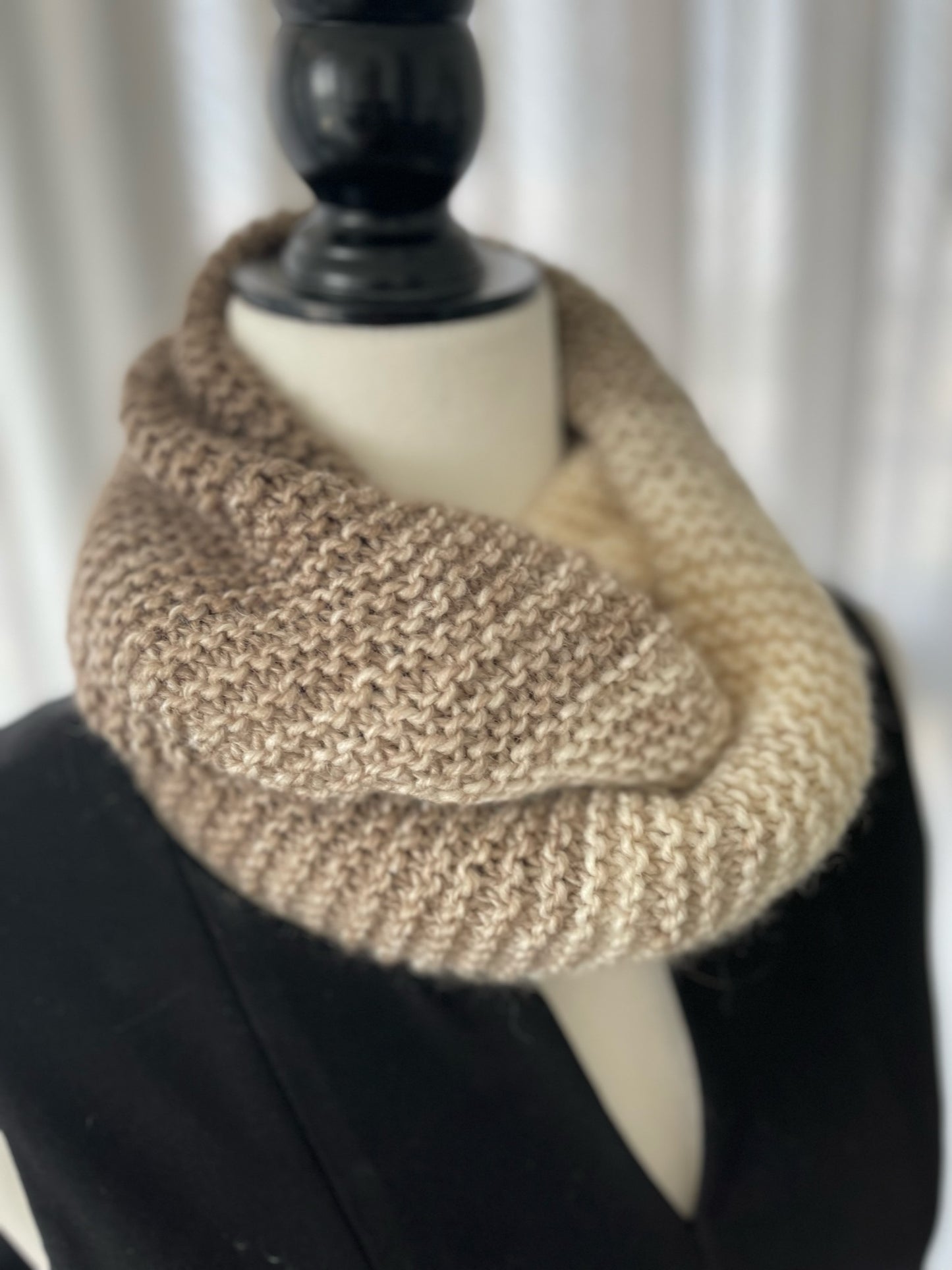 Hand knitted Infinity Scarf