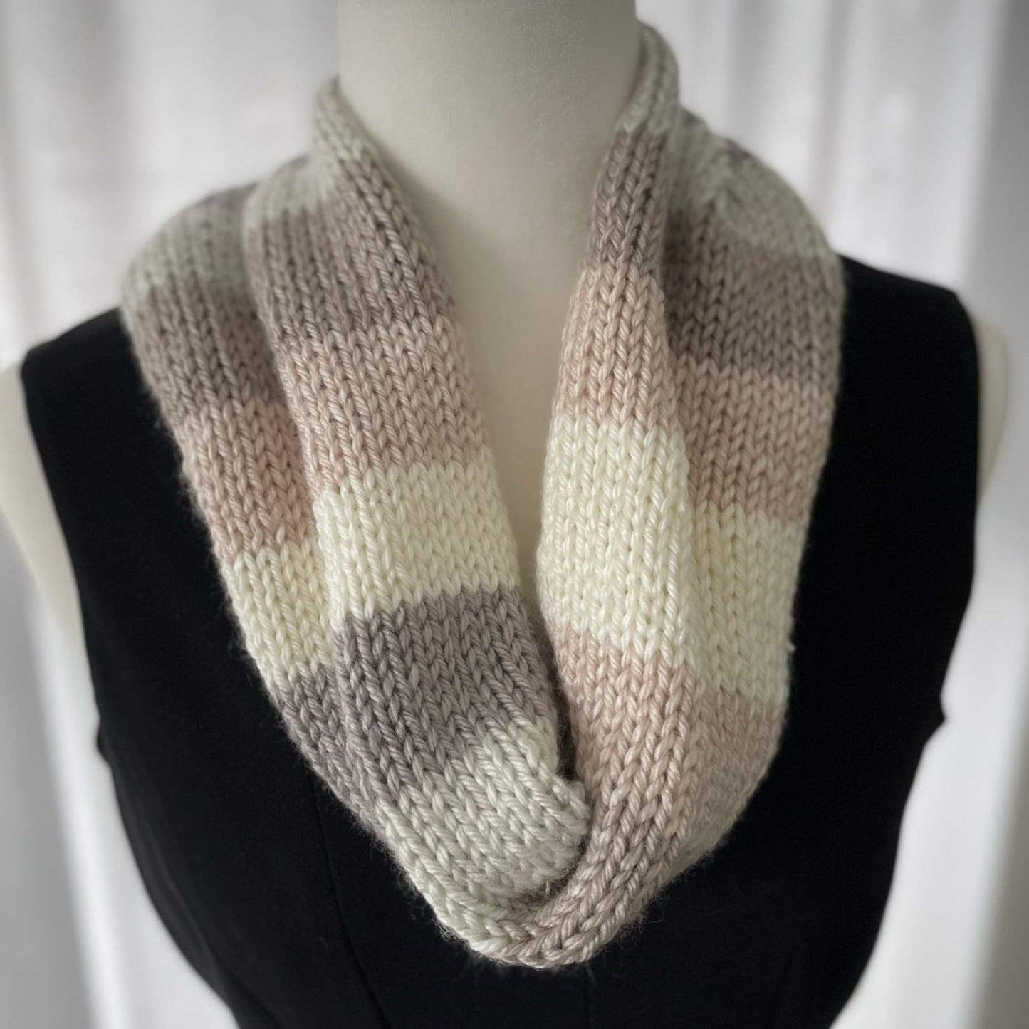 Hand Knitted Cowl Scarf