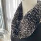 Hand knitted Black and Grey Cowl