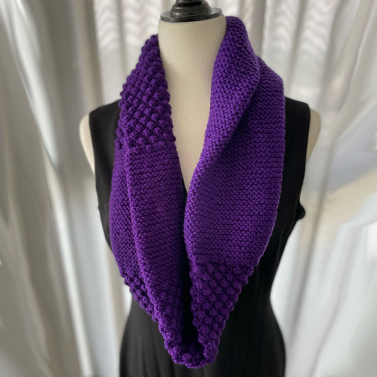 Hand Knitted infinity scarf