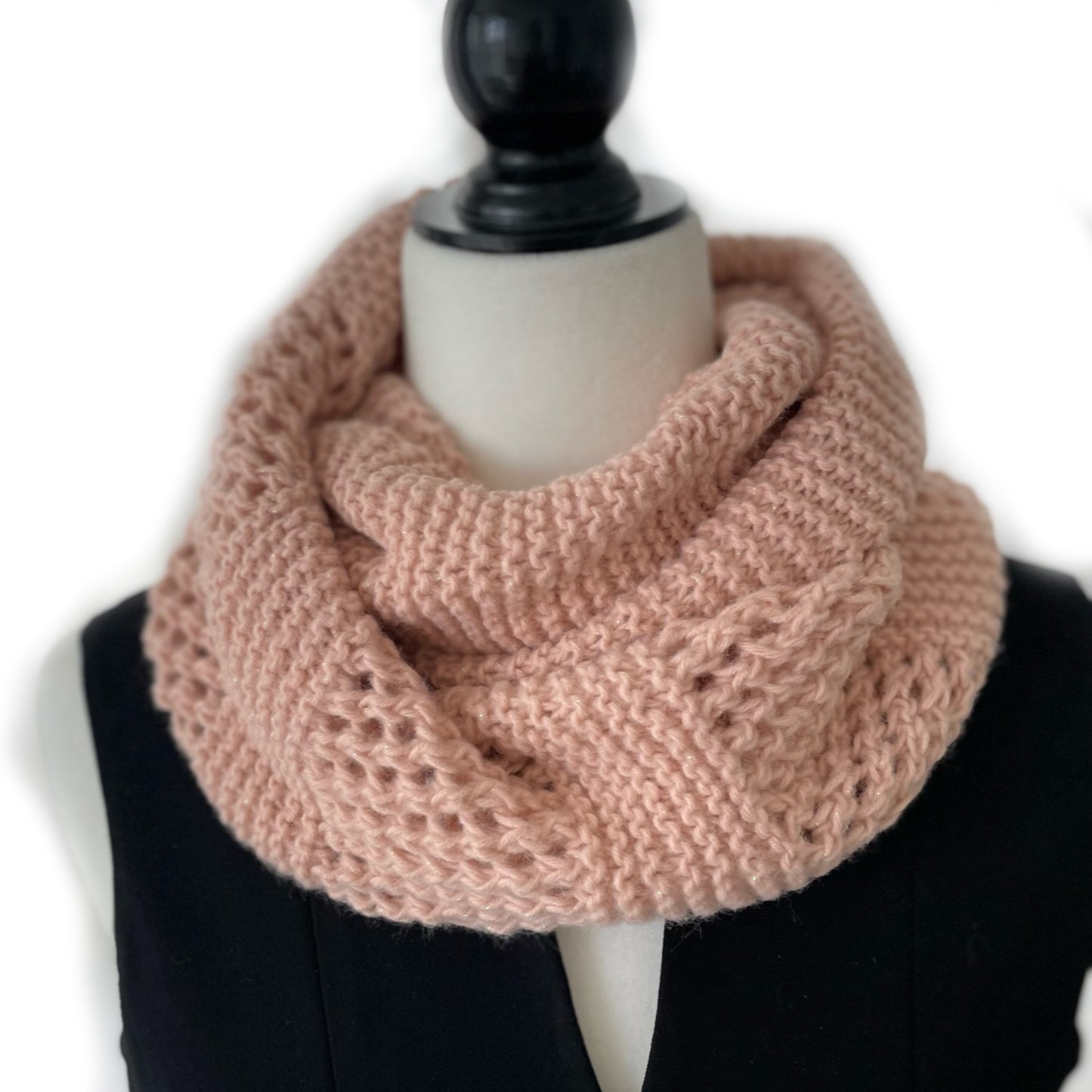 Hand-Knitted Infinity scarf