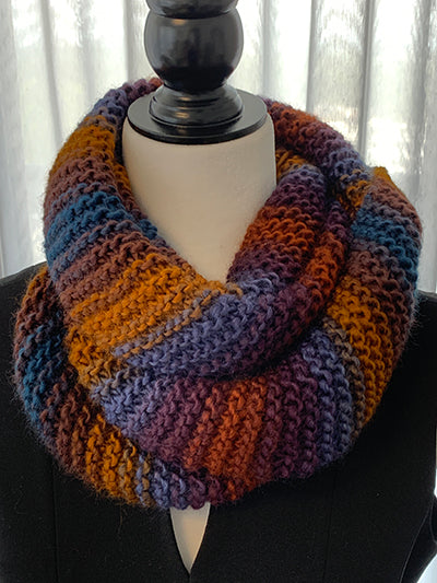 Hand-Made, Hand-Knitted Infinity Scarf