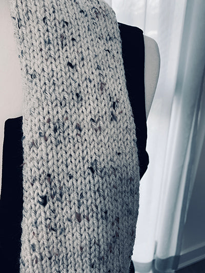 Hand-Knitted Effortless Infinity Scarf