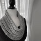 Hand-Knitted Grey Cowl