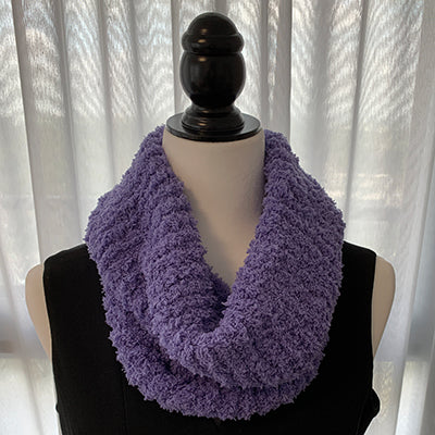 Hand-Knitted Fluffy, Furry Cowl