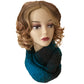 Hand-Knitted Black & Azure Infinity/Cowl Scarf