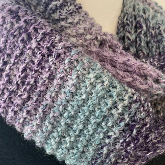 Hand-Knitted  Infinity/Cowl Scarf