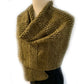 Hand-Knitted Olive Green Shawl