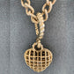 Gold Chain & Heart Pendant
